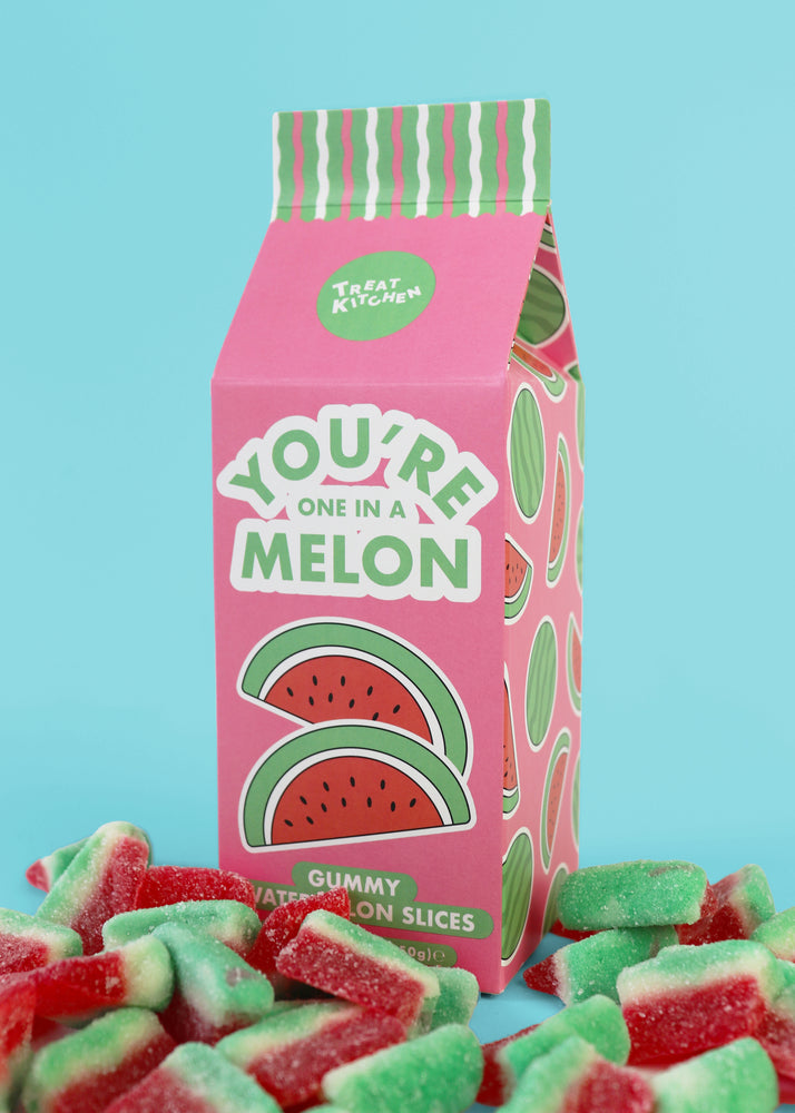 Gummy Watermelons Sweet Milk Carton