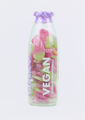 
                
                    Load and play video in Gallery viewer, Vegan - Sour Giant Strawberries Sweets in Bottle 350g
                
            